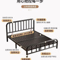 Wrought iron bed double bed 1.8m european style casual1.5 reinforced thickened single iron bed rental house iron frame bedkids