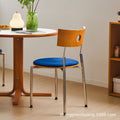 Used dining chairs, durable solid wood dining table and chairs, designer influencer minimalist high-end wabi-sabi style french retro chairs