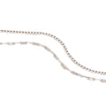 Amazon cross-border layered necklace paper clip chain double layer stacked necklace geometric ot buckle clavicle chain hip hop necklace