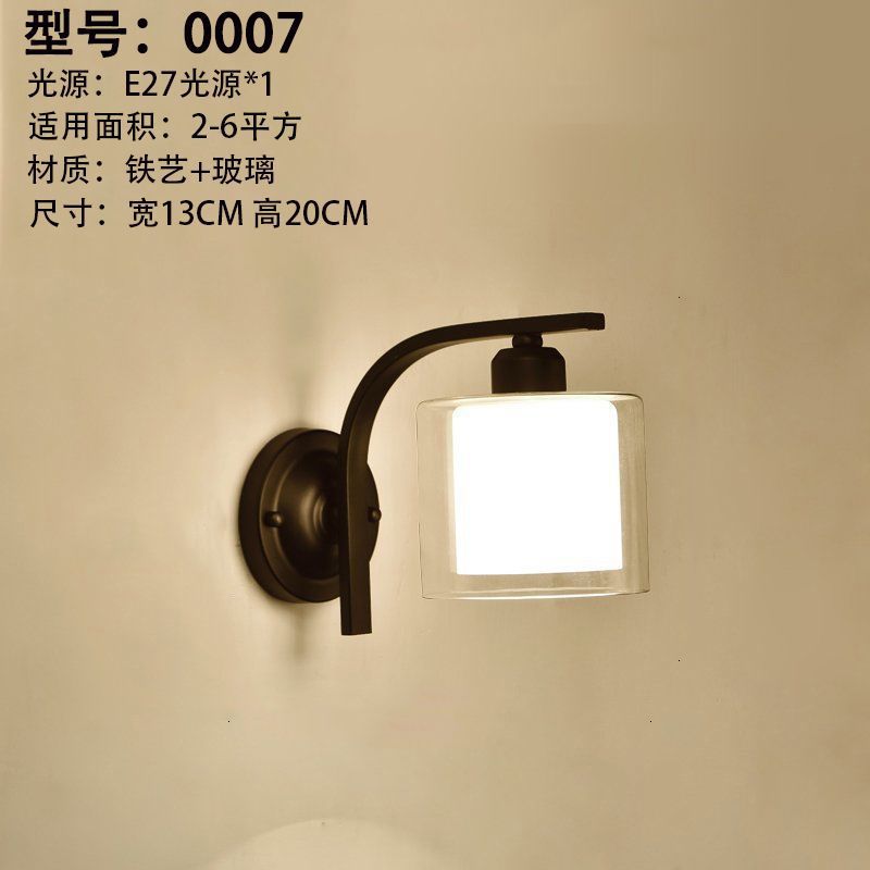 Nordic wall lamp bedroom bedside lamp modern casual creative hotel aisle lamp living room corridor wall lamp staircase lamp