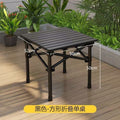 Complete outdoor folding table and chair set - camping table and chairs, roll-up table, portable moon chair, bbq table, picnic set