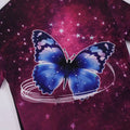 Export factory flame retardant girl girl home wear digital print butterfly fly 2 short sleeve shorts suitsweetcute