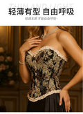 new arrival palace shapewear floralsfrench fishbone bra waist shortretro style tube top shaping tops