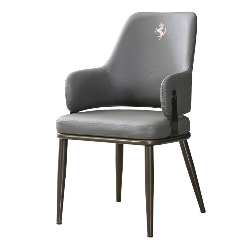 Dining chair for home dining table chair accessible luxuryclassy sense restaurant dining stool back banquet new arrival iron mahjong chair
