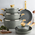 Processing personalizedfor homemedical stone pot suit non-stick flats pot milk pot soup pot six-piece set business gift pot