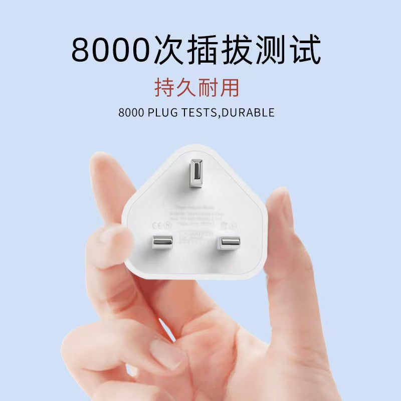 5v/1a uk plug charger, usb charger, ce certified multi-port fast charging adapter, compatible with apple iphones