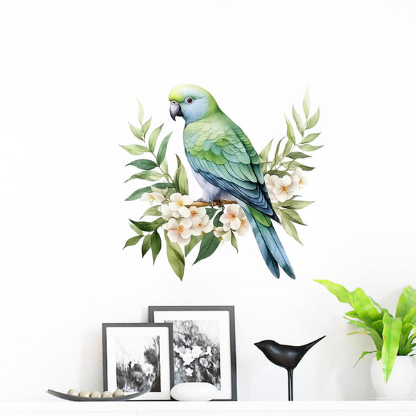 Cross-border  creative bird flower family room bedroom decoration wall beautiful self-adhesive sticker removable