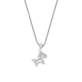 Instant wealth silver pony necklace - women's 2026 new fashion sweater chain - light luxury high-end clothing accessory