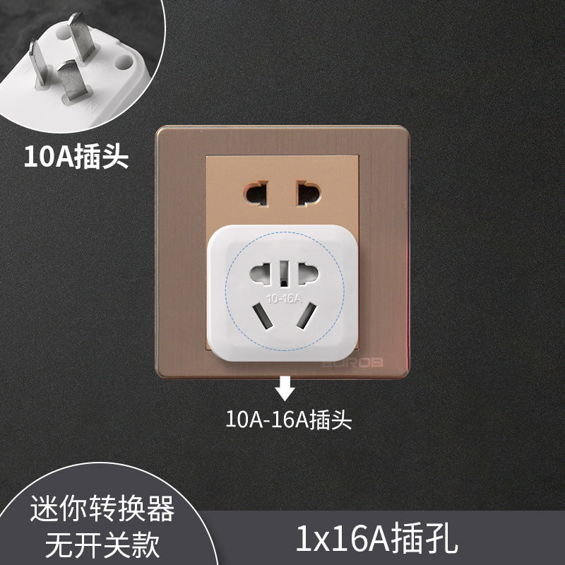 10a to 16a air conditioner dedicated power socket adapter plug, 16a large three-prong water heater high-power converter