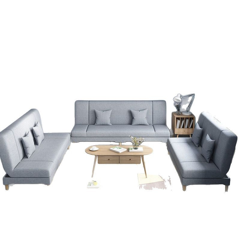 Multifunctional sofa bed - convertible fabric sofa, easy-to-assemble single sofa bed for living rooms, rental properties, and small apartments