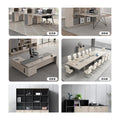 Staff office desk and chair combination casual modern double four-person seat staff table six-person slot screen office table