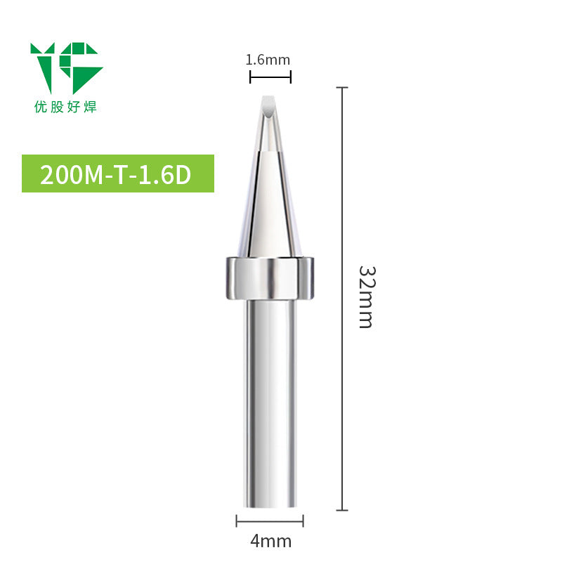 203H electric soldering iron head 90W high frequency welding table 200 Luo iron head pointed nozzle horseshoe nozzle knife head welding table universal ferrochrome head