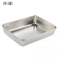 stainless steel towel tray for homemultifunctional covered square tray refrigerator food preservation box barbecue tray manufacturer