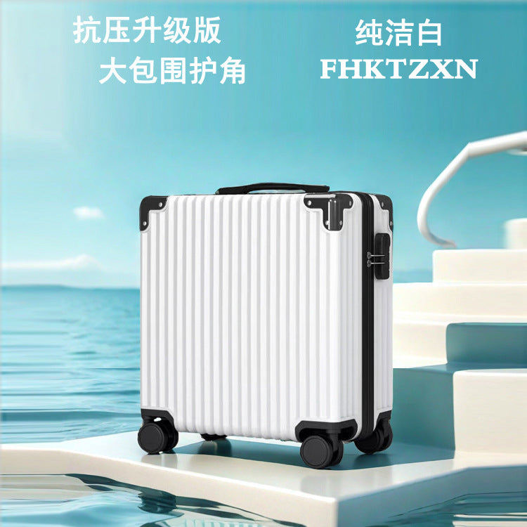 New suitcase, women's candy-colored suitcase, men's universal wheel trolley case, 20-inch boarding case, password bag, one piece.