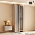 Metal wardrobe steel frame fully enclosed simple bedroom rental house free combination thickened floor-standing open for home