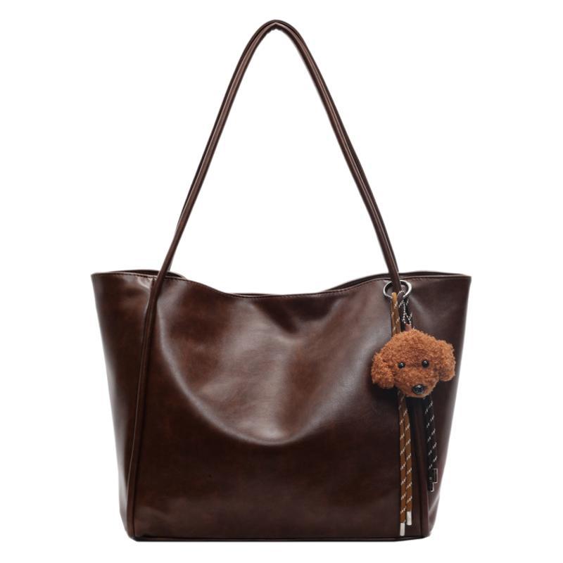 Autumn and winter retro fashion tote bag women's 2025 new commuting large-capacity shoulder bag high-end underarm bag