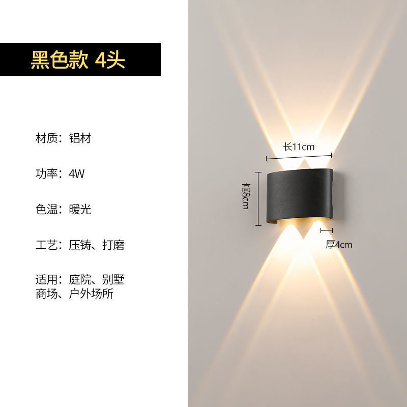 Outdoor wall light waterproof outdoor wall washer minimalist modern living room bedroom bedside aisle balcony terrace lamp