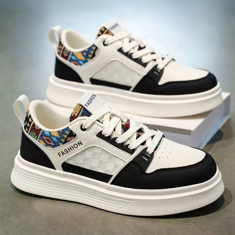 Men's shoes 2026 new spring fashion versatile men's casual white sneakers soft sole athletic breathable student trendy shoes