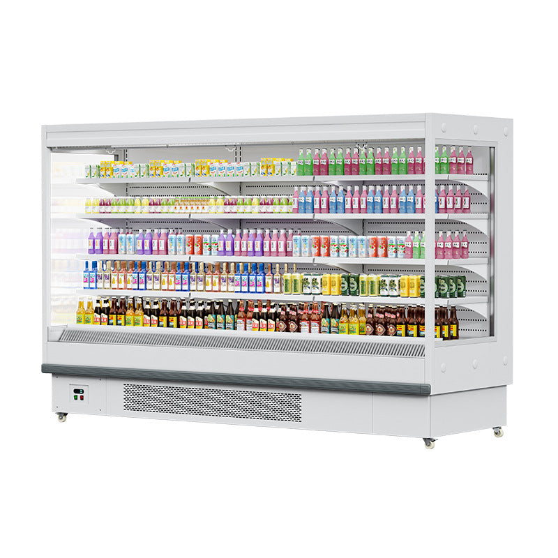 Huaer freezer commercial freezer supermarket fruit preservation refrigerator display cabinet 3 meter separates machine air curtain cabinet customized