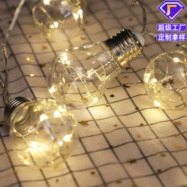 [Processing customization] Solar light string,  G50 bulb copper wire lantern waterproof LED bulb light string