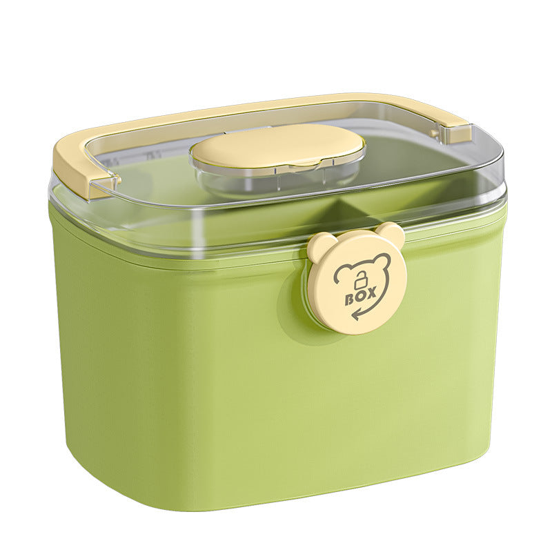 Household large medicine case Plastic multi-layer grid medical storage box Portable family emergency portable first aid kit