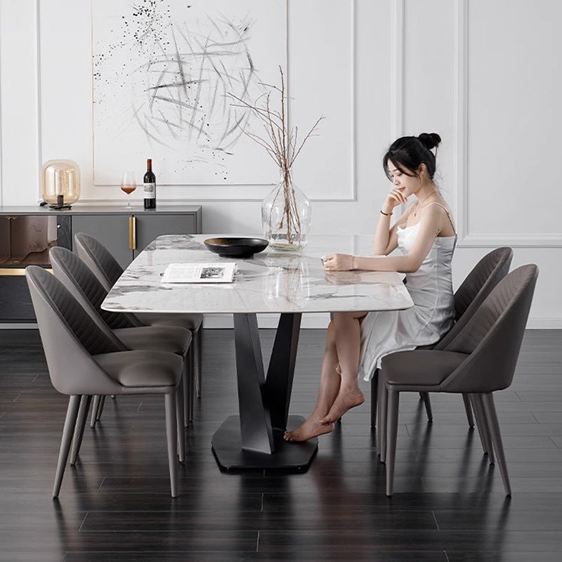 Modern minimalist dining chair for home use - stylish, light luxury design for hotels, restaurants, private dining rooms, dining tables, casual cafes, and backrest chairs