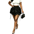 Elastic high-waisted pleated midi skirt - new spring/summer  collection - slimming, versatile, fashionable, european & american style - cross-border e-commerce