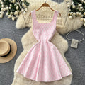 French chic sleeveless a-line dress - women's summer korean style high-waisted slimming versatile elegant work dress