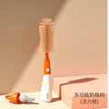 3-in-1 silicone bottle brush multifunctional detachable nipple brush baby bottle washing cup cleaning brush silicone brush