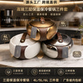 High-end luxury new food warmer cross-border 3pcs insulated lunch box tableware 4l-5l-6l large capacity