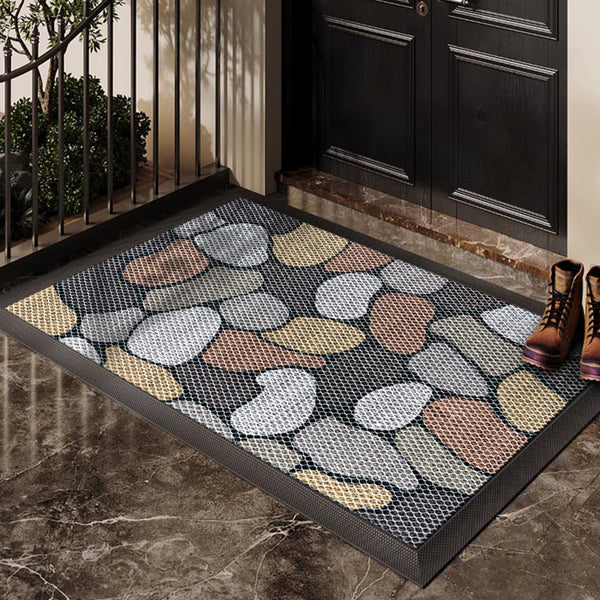 Entry door floor mat High elastic entrance entrance door foot pad Non-slip, dust removal and wear-resistant elastic carpet Outdoor floor mat