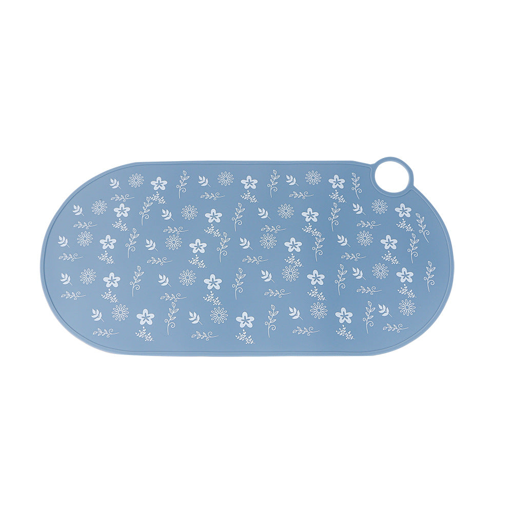 Kidsnon-slip silicone insulation placemat dining table oven mittswaterproof oil-proof casual coaster round kindergarten dinner plate mat