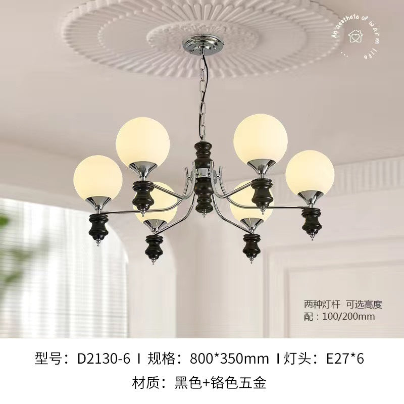 French antique living room chandelier American retro high-end magic bean hall main light high-end lighting design chandelier