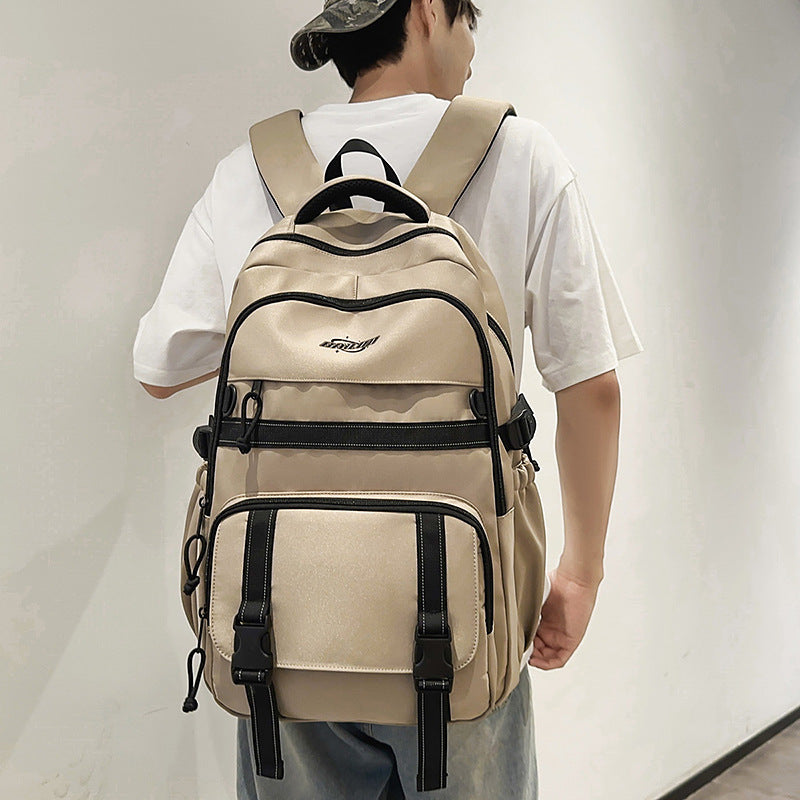 Schoolbag travel cool street junior high school boys multi-layer high school students college students large capacity burden reduction backpack