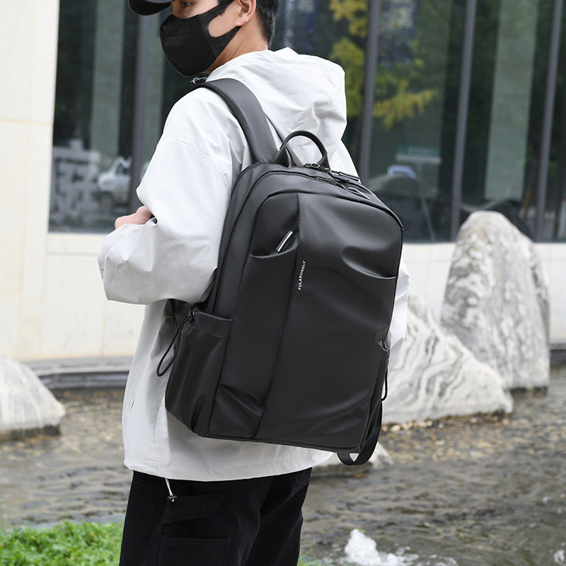 New large-capacity casual simple backpack men's multi-functional computer backpack outdoor commuting water-proof backpack