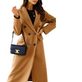 fall/winter new collection: independent e-commerce, us & european, tiktok-driven, cross-border trade women's double-breasted wool coat