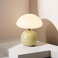 Mushroom night light - creamy ceramic, warm ambiance, always-on, eye-care led, bedroom decor, bedside lamp