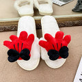 New arrivalinsgirlcasualhomecute cartoonfashion elements one-strap indoor casualstuffed slippers