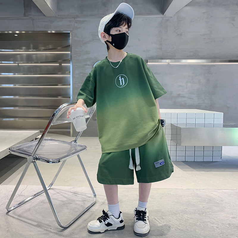 Boys' summer outfit set: trendy & stylish  new collection - cool & edgy summer sportswear for mid-to-large children
