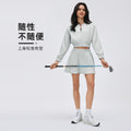 Short zipper thin outwear women looseslimming looklong sleevescardiganwork clothingcasualeasiest for matchsportstopsd26022