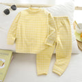 Kids german velvet home clothes suit boys and girls fall and winterheattechintimateschildren's bottom pajamas autumn clothes and long trousers