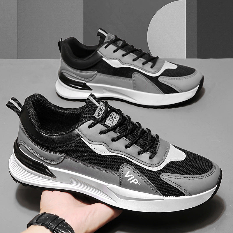 2026 new men's sneakers: athletic, trendy, casual, high-end, versatile, breathable mesh walking shoes for students