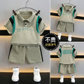Boys' short-sleeve outfit set - new  summer collection: athletic two-piece set for young boys (sizes for toddlers to pre-teens)