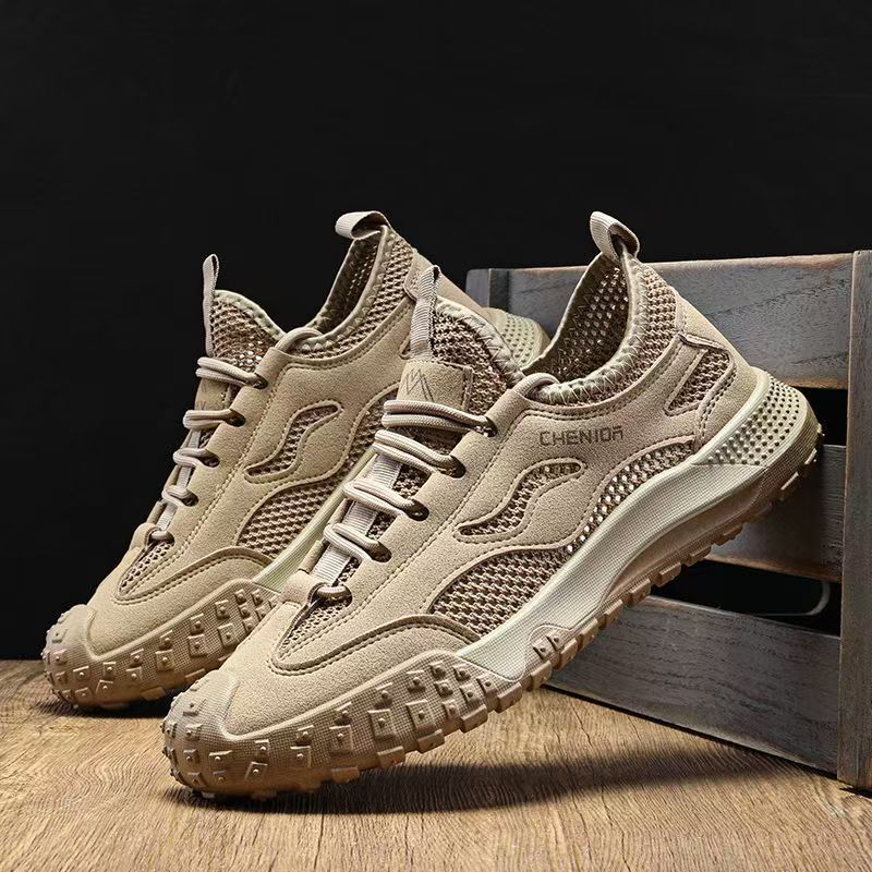Men's summer new arrival: lightweight, breathable, odor-resistant flyknit mesh shoes - versatile casual sneakers for men, athletic mesh shoes