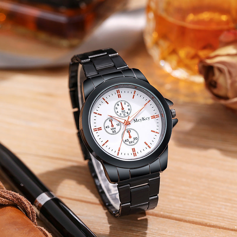 Factory direct steel band couple watches men's women's quartz watches light luxury gifts live stream watches dropshipping available