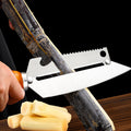 Stainless steel apple peeler with wooden handle - multi-purpose commercial fruit knife, ideal for peeling pineapples, sugarcane, and taro