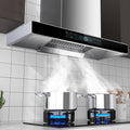 Wholesale xinfei range hood for home kitchen large suction top suction wall-mounted european style range hood