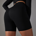 European and american seamless yoga shorts - peach lift, tummy control, high-waisted running & fitness shorts - yoga apparel
