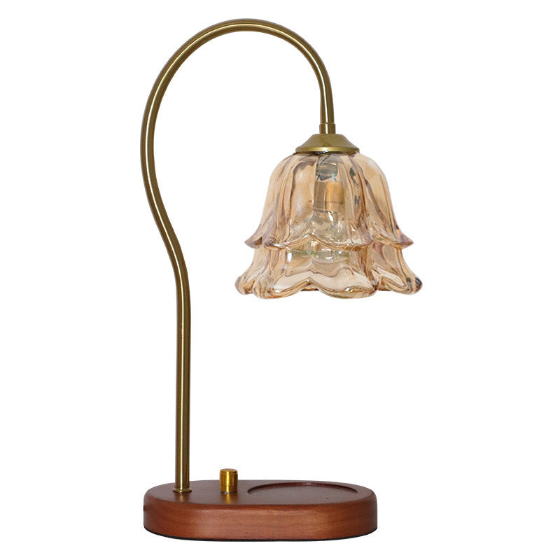 Lily of the valley aromatherapy lamp, wax melting lamp, french retro bedroom bedside lamp, home decoration, atmosphere lamp, fireless fragrance table lamp