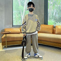 Boys' fall tracksuit set - new  collection - mid-to-large size boys' sweatshirt and sweatpants - spring/autumn casual trendy kids' clothing